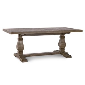 Tavolo da pranzo Caleb da 78 pollici in legno anticato marrone - Product Image 1