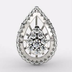 Boucles d'oreilles pendantes de luxe en argent plaqué, diamants naturels certifiés IGI, pureté élevée, taille brillant, couleur E, pour femme, les plus vendues - Product Image 1