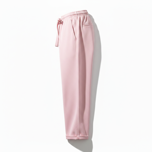 PRO ENTERPRISES Pantalon de survêtement rose pour homme, antistatique, taille haute élastique, léger, en coton tricoté, style décontracté HIGH STREET, automne - Product Image 2