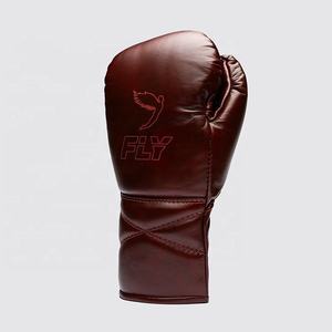 Guantes de Boxeo de Alta Calidad Personalizados, 100% Cuero Genuino, Cierre con Cordones Antideslizantes, Guantes de Muay Thai y Sanda para Artes Marciales - Product Image 2