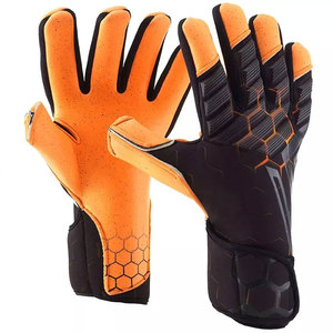 Gants de gardien de but de football, à doigts entiers, vert néon, respirants, antidérapants, fermeture auto-agrippante, unisexe - Product Image 5