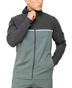 Survêtement coupe-vent d'hiver personnalisé pour homme adulte, léger, 100 % nylon, avec cordon de serrage, poches latérales, OEM/ODM, marque privée - Product Image 5