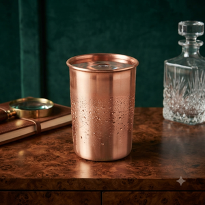 Gobelet à boire en cuivre pur, verre à eau ayurvédique, tasse en cuivre faite à la main pour la maison, la cuisine, l'hôtel, le restaurant, le bar, vente en gros OEM ODM - Product Image 3