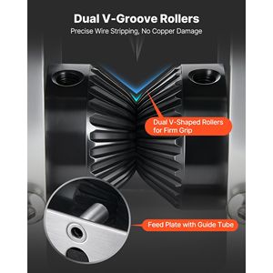 Spellatura Cavi Manuale Professionale con Telaio Robusto Q235, per Cavi in Rame da 0.06-1.18 mm, Utensile a Manovella e Alimentazione a Trapano - Product Image 3
