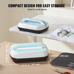 Presse à chaud portable 12 x 10 pouces avec chauffage à double tube et contrôle précis de la température, machine de transfert thermique - Product Image 3