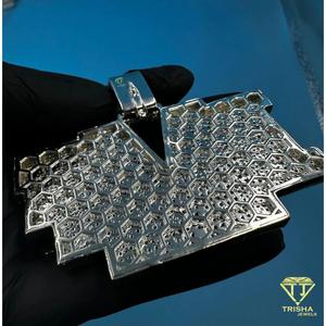 Custom Name <b>Chain</b> <b>Iced</b> Out Moissanite Diamond Pendant Hip Hop Necklace Silver Gift - Product Image 4