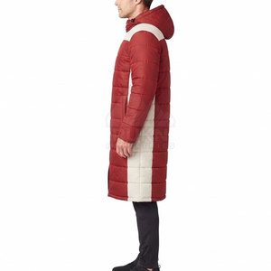 Top Selling <b>Men</b> Bench <b>Coat</b> Hooded <b>Waterproof</b> Lightweight Winter Full Front Zipper Warm <b>Long</b> Outerwear Custom Design Wholesale - Product Image 3
