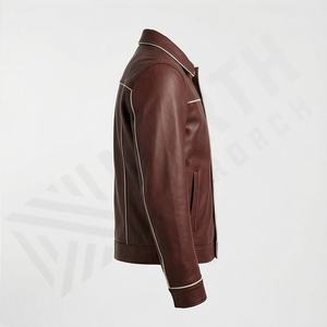 Chaqueta de Motociclista de Cuero Genuino para Hombre de la Mejor Calidad, Nueva Colección de Invierno, Chaquetas de Motocicleta con Protecciones Desmontables Personalizadas - Product Image 3