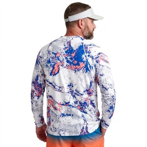 Chemise de pêche à manches longues pour enfants, UPF 50, impression par sublimation, anti-UV, 100% polyester, respirante, séchage rapide, vêtements d'extérieur, pull-over - Product Image 2