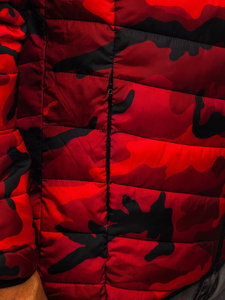 OEM Outdoor Reversible Eco-Friendly Puffer <b>Jacket</b> with Hood Men's Wholesale Custom Winter Warm Thickened Breathable Front Logo - Product Image 3
