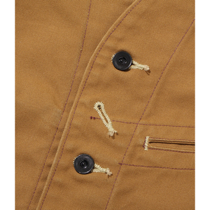 New Arrival High Quality Eco-Friendly Fashion Casual Brown Fitted Solid Color Button Cotton <b>Denim</b> <b>Jackets</b> for Men High Street - Product Image 5