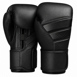 Gants de boxe en cuir PU pour entraînement de sparring Muay Thai, 10oz 16oz, avec fermeture et logo personnalisé - Product Image 4