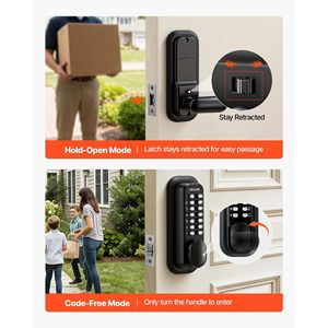 Serratura Meccanica per Porta con Tastierino Numerico 2.0, Sistema di Accesso Senza Chiave a Pulsante Singolo, 4-7 Livelli di Sicurezza - Product Image 5