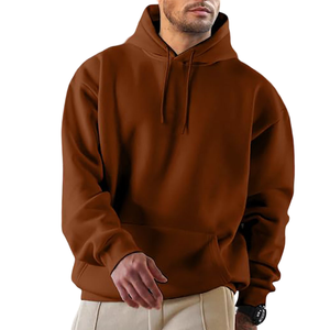 Hoodie personnalisé OEM pour homme, vêtements basiques en coton mélangé, poids lourd, 100% coton, qualité supérieure. - Product Image 4