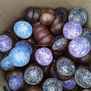 ชุดชามกะลามะพร้าวเป็นมิตรต่อสิ่งแวดล้อมผลิตจากเวียดนามเคลือบแล็กเกอร์ทำด้วยมือ - Product Image 4