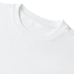 T-shirt ample à col rond en coton épais 200g, coupe européenne, épaules tombantes, triple couture, grande taille, personnalisable, haute qualité - Product Image 3