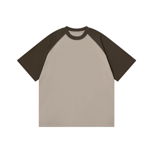 เสื้อยืดแขนยาวผู้ชาย คอโอ ทรงหลวม สีตัดต่อ ลายถัก  โลโก้ด้านหน้า  รักษ์โลก - Product Image 1