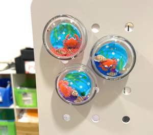 Imán Redondo para Refrigerador de Acrílico, Multicolor, Personalizado, Duradero, con Delfines y Cuentas en 3D, Artículos Promocionales, Regalos - Product Image 5