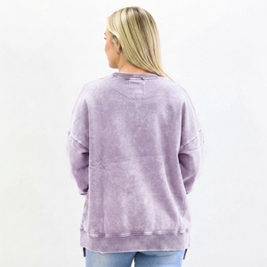 Sudadera con Efecto Desgastado para Mujer, Estilo Casual y Moderno, con Personalización de Marca, Servicios de Proveedor Mayorista - Product Image 5