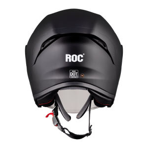 OEM ODM ROC R39 Motorcycle Helmet Clear Visor Quick Release Black <b>Polycarbonate</b> Fully Removable Interior - Product Image 5