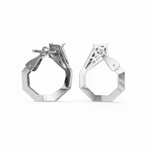 Pendientes de Diamantes Victoria Timeless Structure, Corte Redondo y Princesa, Diamantes Creados en Laboratorio para Exportación - Product Image 2