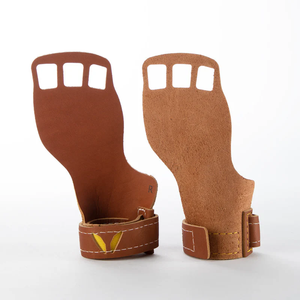 Agarraderas de Cuero Unisex con Patrón Antideslizante para Levantamiento de Pesas, Gimnasio, Agarres Acolchados para Palmas, Dominadas, Remadas, Entrenamiento Físico, Personalizables - Product Image 4