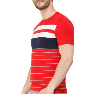 เสื้อยืดผู้ชายผ้าคอตตอนผสมโพลีเอสเตอร์คุณภาพดี สวมใส่สบาย ลายพิมพ์ทันสมัย ระบายอากาศได้ดี ทรงพอดีตัว เหมาะสำหรับใส่ออกกำลังกายและกิจกรรมกลางแจ้ง - Product Image 2