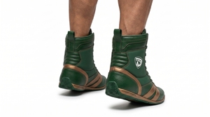 Zapatos de Boxeo Dumela International Training, Color Verde, Caña Alta, Cuero Resistente, Transpirables, Cómodos, Ecológicos, para Todas las Temporadas - Product Image 2