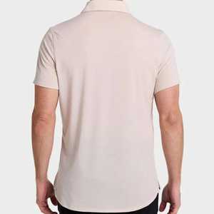 Nueva Camiseta Polo de Moda Urbana para Hombre, Estilo Americano, 100% Algodón Transpirable, Diseño con Botones, para Uso en el Hogar - Product Image 3