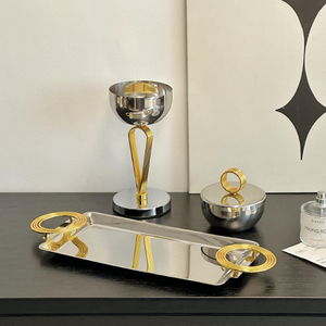 Ensemble de brûleurs à encens en métal au design raffiné avec couvercle et plateau assorti pour l'aromathérapie, la maison, la table de Ramadan, brûleur décoratif pour Bakhoor - Product Image 3