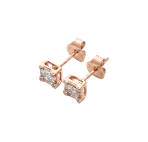 Pendientes de Diamantes Cultivados en Laboratorio con Corte Princesa, Color DEF, Claridad VS VVS, Oro Sólido de 10K, 14K, 18K, Certificados por IGI, Regalo de Aniversario, Joyería - Product Image 2