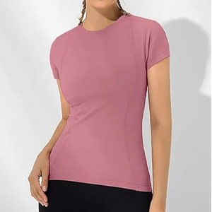 Camiseta deportiva blanca de poliéster 100% para hombre y mujer, sublimable, lisa, personalizada al por mayor, para gimnasio y correr. - Product Image 6