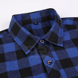 เสื้อเชิ้ตผ้าสักหลาดผู้ชาย ผ้าฝ้ายเนื้อนุ่ม ลายสก็อต ติดกระดุม แขนยาว สวมใส่สบาย อุ่นสบาย เหมาะสำหรับใส่ในชีวิตประจำวันและกิจกรรมกลางแจ้ง - Product Image 3