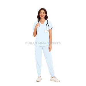 Conjunto de Uniforme Médico para Hombre, Ropa de Trabajo Elástica para Enfermeros - Product Image 1