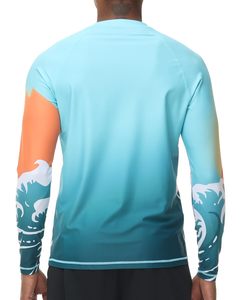 เสื้อเชิ้ตตกปลาแขนยาวผู้ชาย สีไล่ระดับ เสื้อประสิทธิภาพสูง UPF 50 ป้องกันรังสียูวี ระบายอากาศได้ดี ชุดตกปลา เสื้อผ้ากีฬากลางแจ้ง - Product Image 2