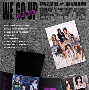 BABYMONSTER มินิอัลบั้มชุดที่ 2 [WE GO UP] รุ่นโปสการ์ด เวอร์ชั่น KPOP วงไอดอลเกาหลี อัลบั้มของแท้ ของสะสม ซีดี ของขวัญสำหรับแฟนคลับ ฟรีของแถม ป๊อป - Product Image 2