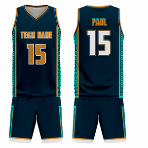 Uniforme de Baloncesto Personalizado de Alta Calidad – Camiseta y Pantalones Cortos Sublimados 100% Poliéster - Product Image 1