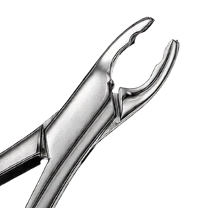 Forceps d'extraction dentaire pédiatrique # Extracteur de dents manuel ergonomique en acier inoxydable à bec fendu et dentelé 150XAS - Product Image 4