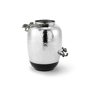 Vase Saleem International 2026, vase à fleurs design ginkgo, vase en métal feuille de ginkgo, vase doré feuille de ginkgo, vase en laiton feuille de ginkgo - Product Image 3