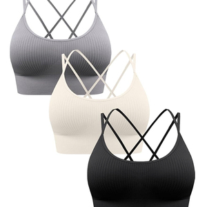 Sujetador Deportivo Sin Costuras para Mujer, Tallas Grandes, Logotipo Personalizado, Transpirable, de Alta Sujeción, para Gimnasio, Yoga, Running, Fitness - Product Image 6