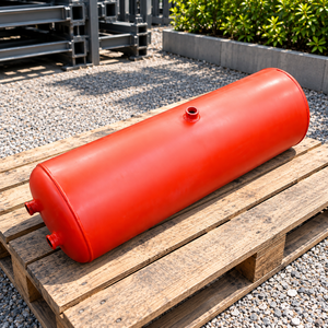 Nuevo Tanque de Aire Cilíndrico Rojo para Sistemas de Frenos de Camiones - Product Image 1