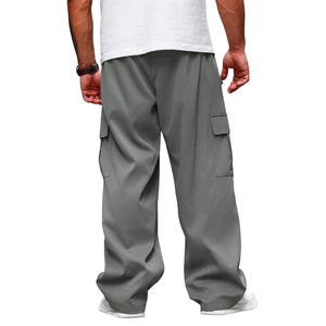 กางเกงวอร์มผู้ชายทรงลำลองเอวกลาง รุ่นคัสตอม 2026 กันลม ซับในขนแกะ มีเชือกผูก เหมาะสำหรับออกกำลังกาย เล่นกีฬา ฮิปฮอป ขายาว - Product Image 5