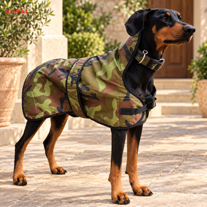 Abrigo Resistente para Perro con Camuflaje Boscoso, Chaqueta Impermeable para Mascotas para Exteriores |   Chaleco Canino Ajustable y Reforzado para Invierno, Ropa Protectora para Mascotas - Product Image 4
