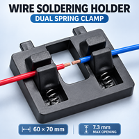 Penjepit Kawat Pegas Ganda untuk Solder, Daya Tahan Tinggi, Anti Selip, Perlengkapan Penjepit untuk Kabel Harness, Alat Perbaikan Elektronik
