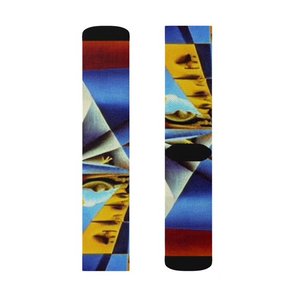 Chaussettes Solides à Col Rond avec Impression par Transfert Thermique, Respirantes, Séchage Rapide, en Polyester et Spandex, pour Adultes, Été, Décontractées, Athlétiques, Yoga, Course à Pied - Product Image 3
