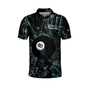 Camisetas Polo de Snooker para Hombre con Estampado Digital de Jugador de Billar, Transpirables, de Secado Rápido, de Poliéster/Algodón, Personalizables para Equipos - Product Image 2