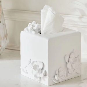 Boîte à mouchoirs élégante en résine transparente et colorée pour restaurants et hôtels, fabriquée en Inde - Product Image 1