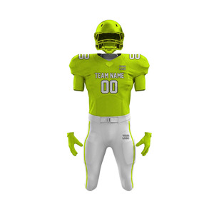 Uniformes de Fútbol Americano Personalizados al por Mayor, Conjuntos de Uniformes de Práctica y Juego de Color Sólido para Equipos, para Adultos, Uso Deportivo, Manga Corta - Product Image 2
