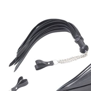 แส้หนังแท้พร้อมสายยาวและฐานด้ามจับเสริมความแข็งแรง - Product Image 2