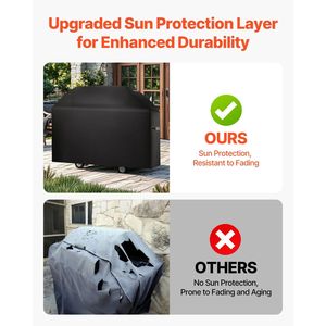 Copertura per Barbecue Resistente all'Acqua e alle Intemperie da 63 Pollici, in Poliestere 600D, Accessori per Grill da Esterno - Product Image 6